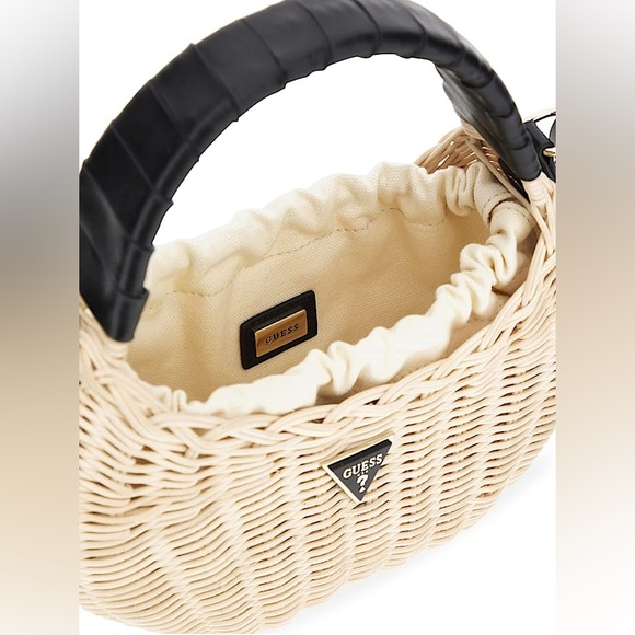 New GUESS Sveiney Straw Mini Shoulder Bag - Picture 10 of 11